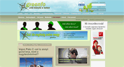 Desktop Screenshot of greenfo.hu